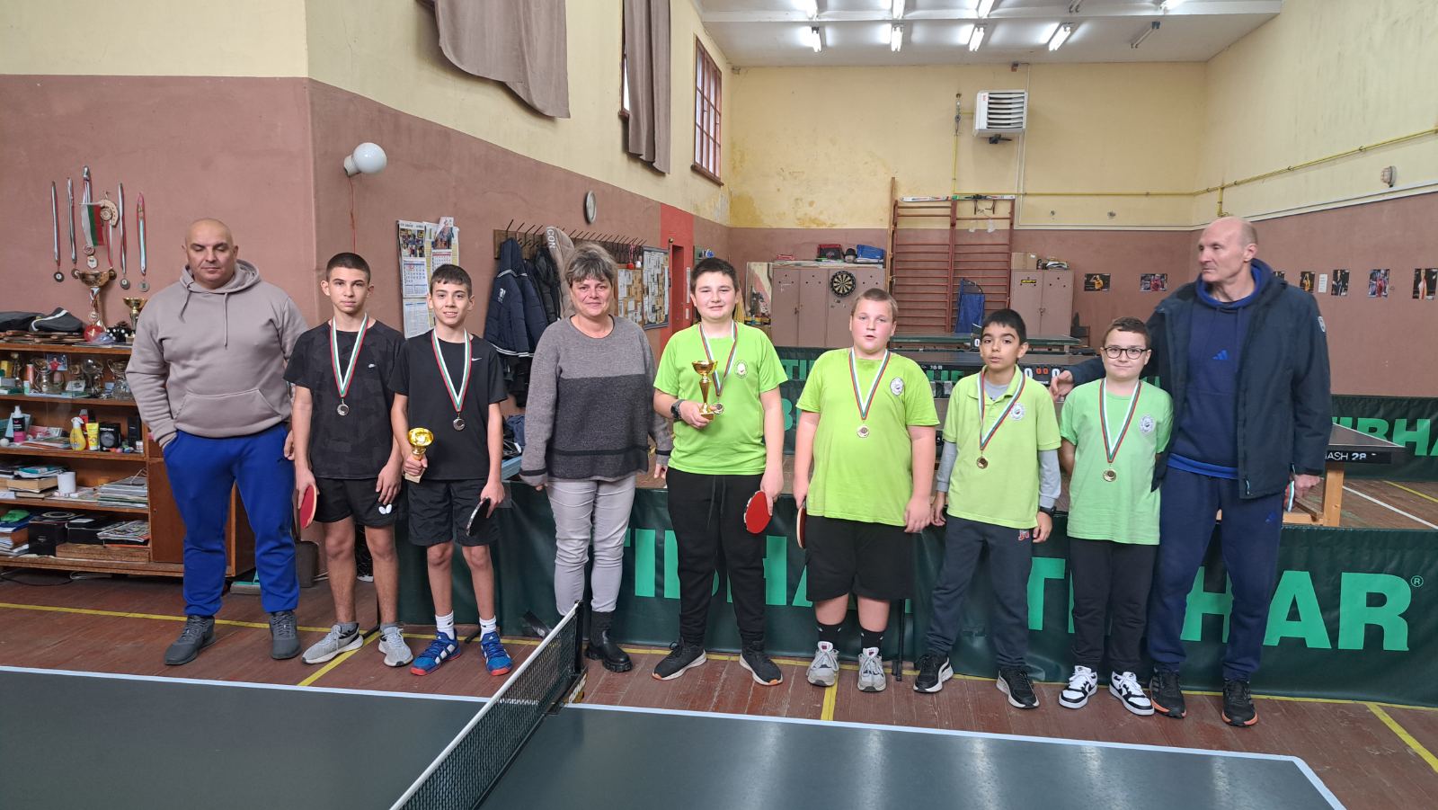 Ученически игри по тенис на маса  момчета 5-7 клас